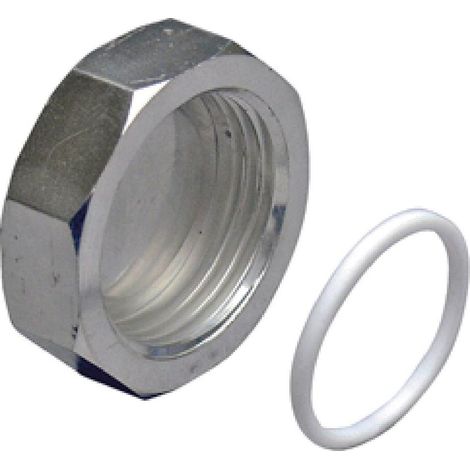 Uponor Uni-X Verteilerendkappe mit Flachdichtung, L 1" FT