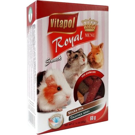 Vitapol Bâtonnets assortis pour rongeurs et lapins 60 g (1/2)