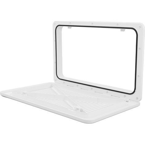 Grille d'aération 574x360x48mm pour camping-car, caravane, bateau, yacht, bouche d'extraction, couvercle ventilateur, pièce détachée, noir (1/5)