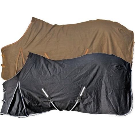 Coperta in cotone traspirante con antifiaccatura sul garrese modello Classic: 145 cm, celeste (1/5)
