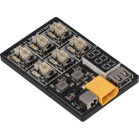 1S Akku-Ladeplatine 6 in 1 Hocheffizientes LiPo-Akku-Ladegerät Plattenbalancer-Ladeplatine (1/5)