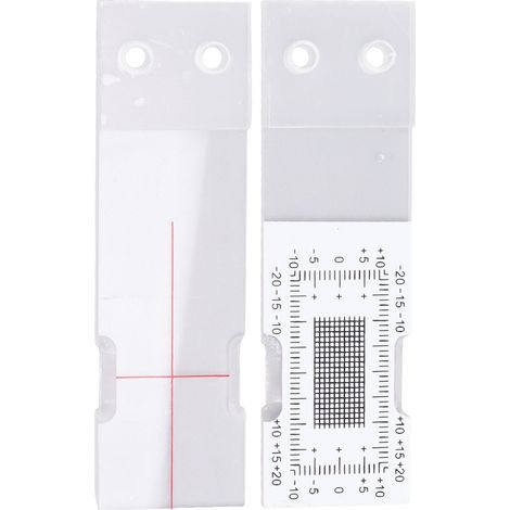 Comparateur de Fissure Acrylique pour Mur Bâtiment Calibre de Suivi Fissure Standard Angle Instrument de Mesure d'Ouverture (1/5)