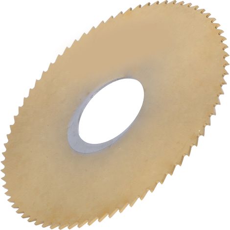 Sägeblatt-Trennscheibe, Ti-beschichteter HSS-Fräser, 75 x 0,8 x 22 mm, 72 Zähne (1/5)
