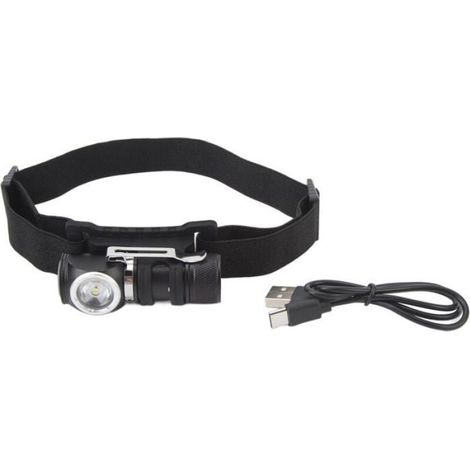 Lampe Frontale - LED - Rechargeable USB-C - Aimant Intégré Et Porte-Stylo - Pour Activités En Plein Air Et Urgences - 1 Pièce (1/5)