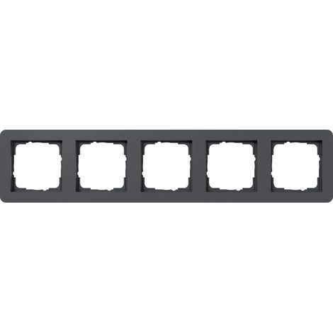 Gira Abdeckrahmen 5f Gira E1 Anthrazit [0215152], 0215 152