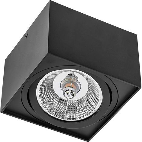 Fat Cube Schwarze Aufbaudeckenleuchte - Dessi Home Illuminations (1/3)