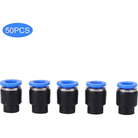 50 bouchons pour tuyaux d'air, capuchons pneumatiques, pièces mécaniques, plastique et laiton, insertion rapide, PPF (1/5)