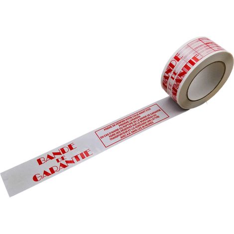 Lot de 3 Rouleaux Adhésifs "Bande de garantie" SILENCIEUX : 48 mm X 100 mètres (1/2)