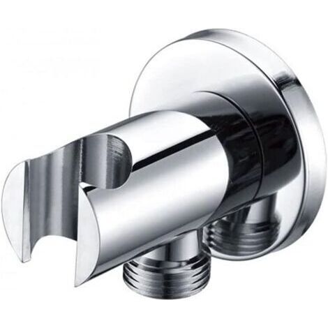 Coude de raccordement mural pour douche – Support de douchette à main – G1/2' – Laiton durable – Installation facile et sécurisée