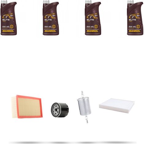 Kit tagliando 4 FILTRI e 4L OLIO compatibile con Nissan Kubistar 1.2 16v 55kw Dal 2003 (1/5)