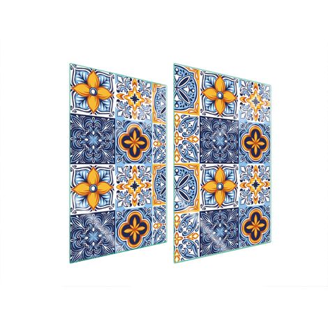 Plaque de protection en verre pour la cuisine, mosaïque 2x35x52 (1/5)