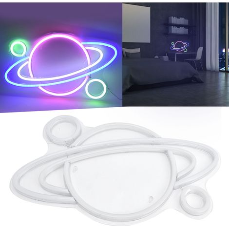 Lumières néon LED planètes, néons planétaires, veilleuses planètes extraterrestres, signalétique pour chambres, chambres d'enfants, Noël, mariages, fêtes d'anniversaire, décorations, alimentation USB. (1/5)