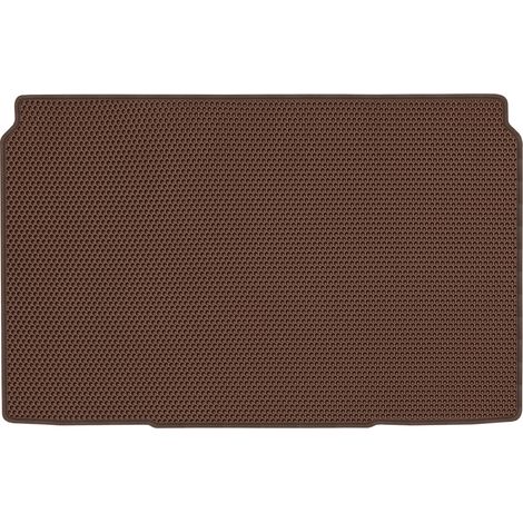Tapis de coffre en EVA marron alvéolé pour Peugeot 208 II Hatchback (à partir de 2019) (1/5)