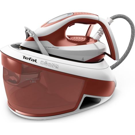 Tefal Generatore di vapore SV8110 Express Power, prestazioni di vapore potenti, tecnologia senza impostazione, serbatoio dell'acqua da 1,8 L, vapore verticale, Made in Francia, Eco Stand