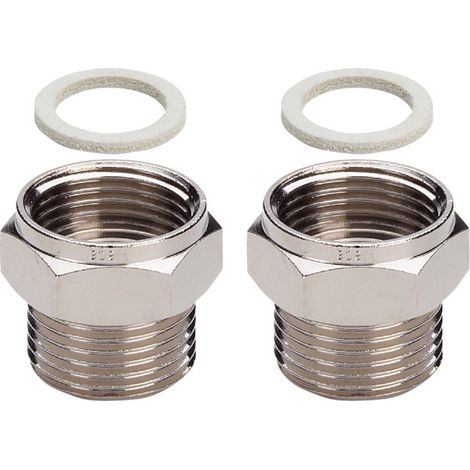 Adapterset 1022.5 in G3/4 Messing vernickelt (1/3)