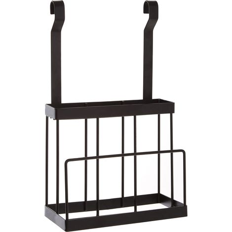 Rack de stockage de couteaux noirs Matte - Porte couteaux Mural - Range couverts (1/5)