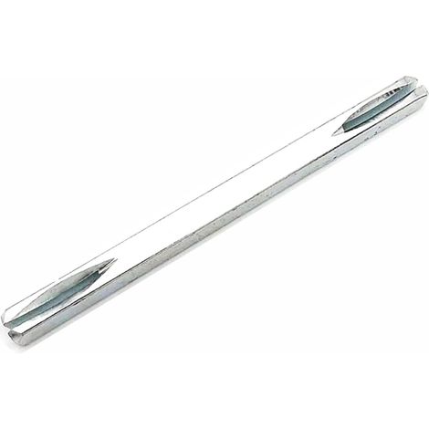 Tige carrée 8 mm x 150 mm pour poignée de porte - Tige de poignée de 8 mm pour poignée de porte, clé carrée pour poignée de porte, serrure de porte intérieure, avec 4 vis M6 (1/5)