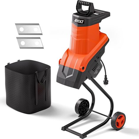Electric Vegetable and Branch Grinder 2500 W Electric Organic Grinder with Collection Bag 50L for Cutting Branches Diameter 45mm (1/5)