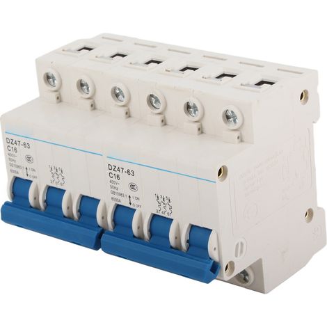 Interrupteur de transfert manuel 3P+3P 6000A, disjoncteur double alimentation sur rail DIN, commutation micro-verrouillage, AC400V, pour tableau électrique (1/5)