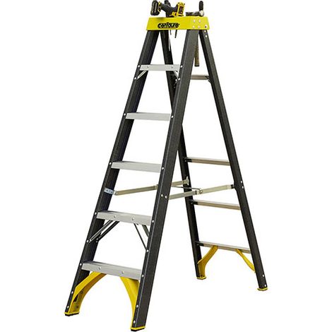 Escabeau 7 isolant en fibre de verre: hauteur de travail max. de 3.66m - 462808