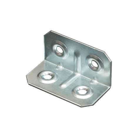 GIUNZIONE 4 FORI ANGOLARE - ZINCATA S.MM 1,0 CF=PZ 100 CM 2X4- 1 confezioni