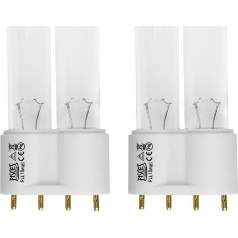 Lot de 2 Ampoules UV PLL 18 W, Tubes Rechange Filtre Bassin, Longueur 220 Mm (1/5)