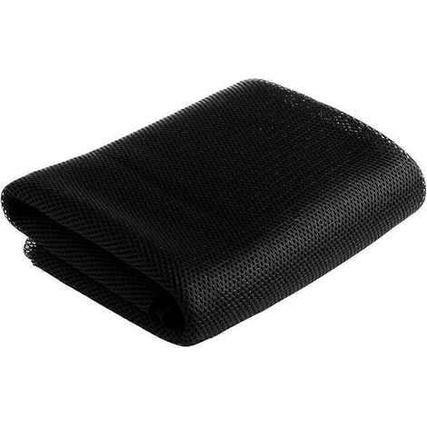 Grille en tissu pour enceinte - Protection anti-poussière - Tissu audio noir 140x50 cm