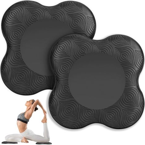 2 Pièces Genouillère de Yoga Antidérapants Résistant à l'Usure (1/5)