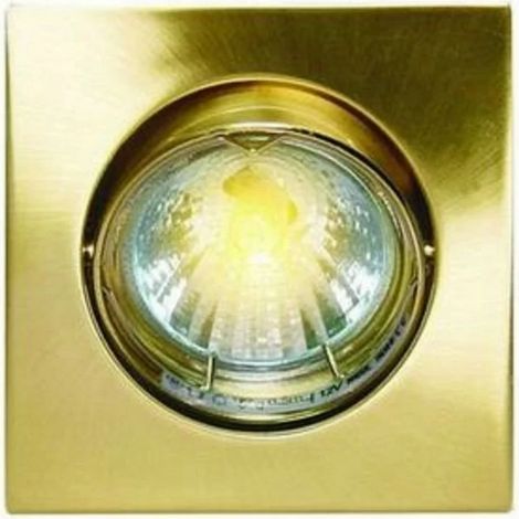 Elro DL96SB - Recessed spotlight support, square format, adjustable, GOLD color