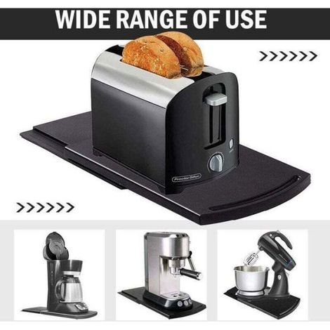 Plateau Coulissant - 30 5x22x1 5 Cm - Support 25 Kg - ABS Sans BPA - Pour Appareils Cuisine - 1 Pièce (1/4)