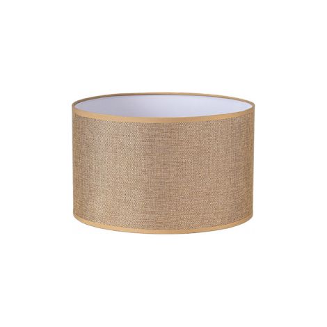 FABRILAMP - Pantalla Cilindrica Jin E27 Marron 30Dx30dx20h Cm Tejido Saco-yute - FAB 176233002