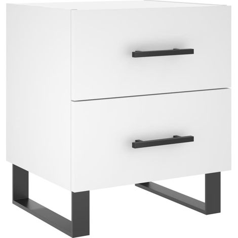 Maison Exclusive - Comodino Bianco 40x35x47,5 cm in Legno Multistrato