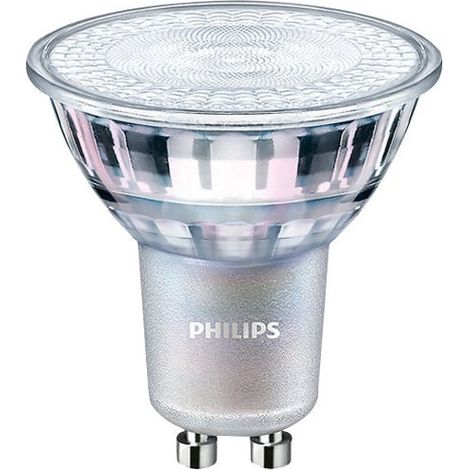 GU10 50W Warm White LED Spotlight, Glass, Pack of 2 (1/5)