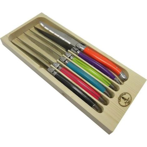 Coffret couteau à steak Tonic Mix Laguiole - lot de 6 (1/3)