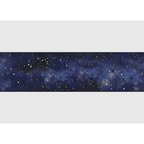 AG Design Bordura Autoadesiva Universo, AWB 8452  Decorazione Impermeabile per Pareti, Mobili, Carte da Parati, Rivestimenti Murali e Porte, Pellicola  Larghezza 500 cm x Altezza 13,8 cm (1/5)
