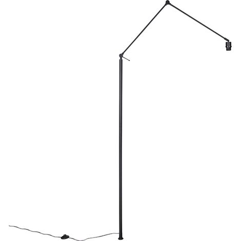 QAZQA editor - Lampadaire - 1 lumière - H 1908 mm - Noir - Moderne - éclairage intérieur -