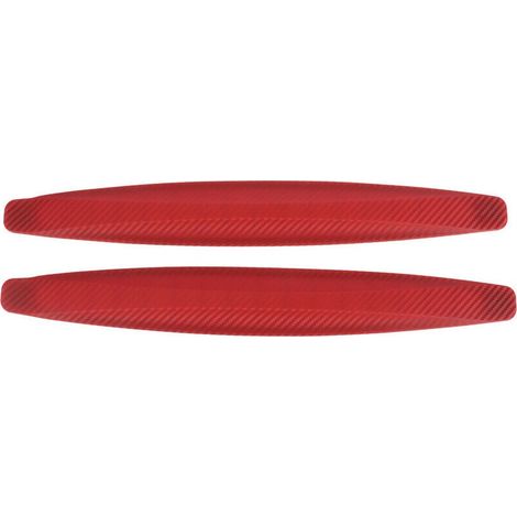 Protection de bord de pare-chocs, protection latérale d'angle de carrosserie anti-rayures et anti-collision universelle pour voiture (rouge) (1/4)