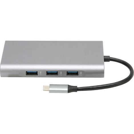Station d'accueil 10 en 1 Type-C vers HDMI avec USB PD pour transfert de données et multimédia (1/5)