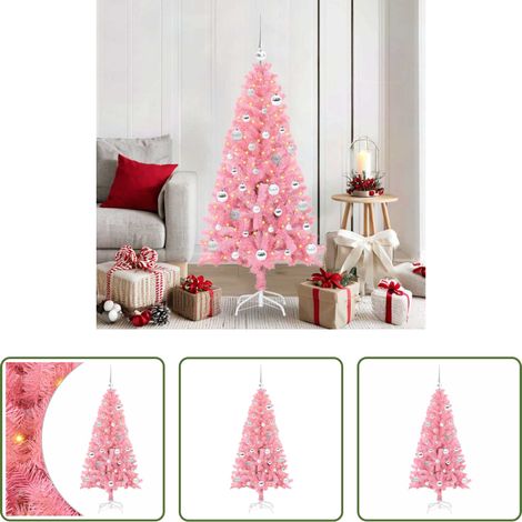 Éclairage LED - Sapin de Noël avec 150 LED avec support Rose 150 cm PVC (1/5)