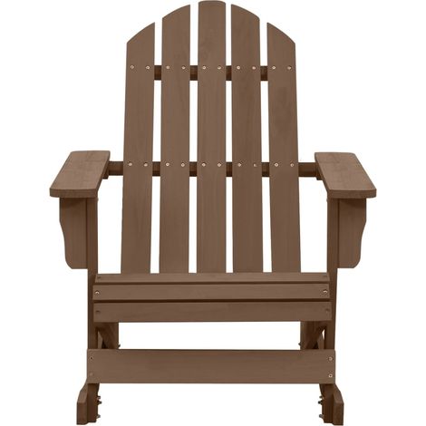 Chaise à bascule de jardin,Chaise d'extérieur Bois Marron CFW2043215 (1/5)
