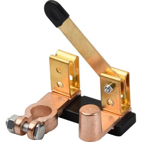 Coupe-Circuit Batterie 12V 24V pour Auto, Camion, Véhicule Utilitaire, Bateau, Camping-Car - Interrupteur Principal de Batterie avec Interrupteur à Lame, Borne de Batterie, Séparateur de Batterie