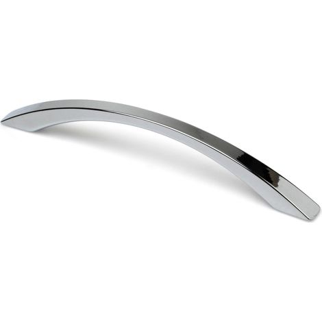 Tirador de Asa para Mueble  Estilo Contemporáneo  Fabricado en Zamak  Acabado en Cromo Brillo  Distancia Entrepuntos: 128 mm  Medidas 1531026 mm  Fijación Atornillado  Incluye Tornillos M4  2 Unidades