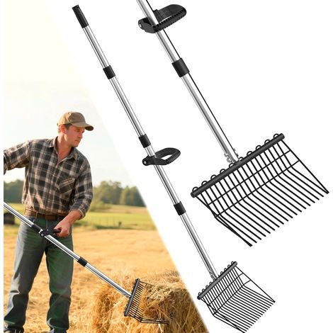 Fourche de Jardin en Acier - Fourche à fumier (1/5)