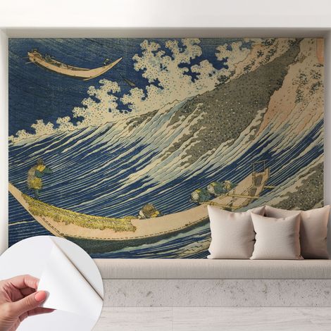 Carta da parati autoadesiva - impermeabile - murale da parete - decorazione murale - Onde del mare 208x146 cm (1/5)
