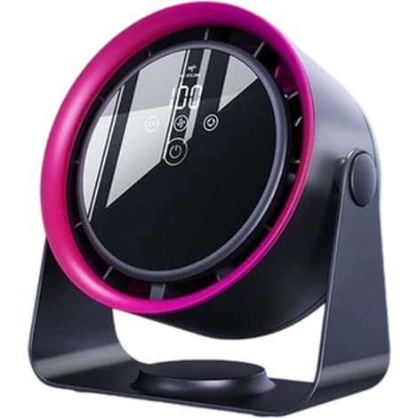 Ventilateur Sans Pales - Refroidisseur D'Air Portable USB Rechargeable 3600 mAh - Affichage Numérique Tactile - Montage Murale Ou Bureau - 1 Pièce (1/5)