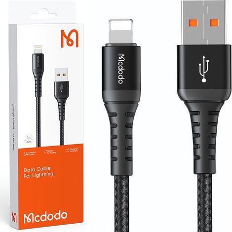 Cargador USB Lightning Mcdodo de carga rápida para iPhone 13 y 14 (3 m) (1/5)