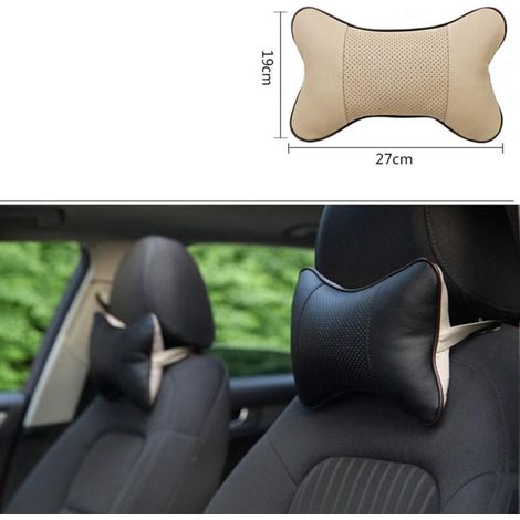 Cuscino per sedile auto, 2 cuscini per il collo da auto, cuscino cervicale per viaggi in auto, cuscino traspirante per sedile, supporto poggiatesta per sedile auto (1/4)