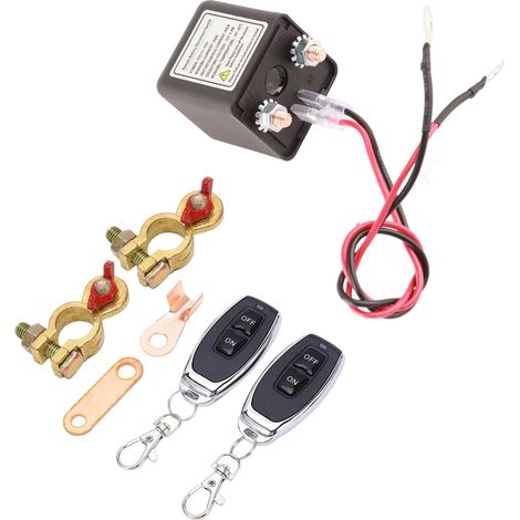Coupe‑circuit batterie à distance 12V 250A, commande longue portée améliorée, prévient la décharge de la batterie (1/5)