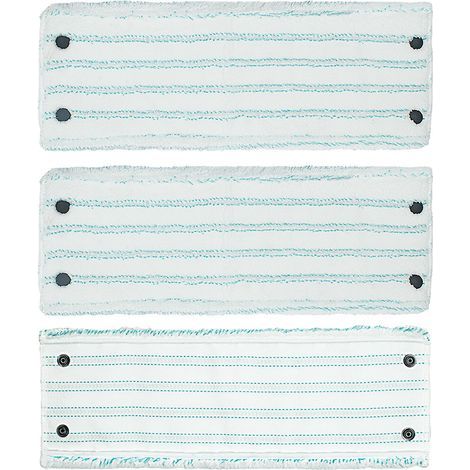 Lntyq Balais Serpillères de Rechange, Serpillères en Microfibre pour Leifheit Clean Twist M Micro Duo Têtes de Recharge de Vadrouille Chiffon 3 Pièces