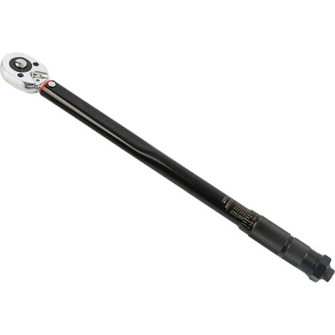 Clé dynamométrique réglable, 28-210 N·m, 1/2 pouce, en acier au chrome vanadium, antidérapante, bidirectionnelle. (1/5)